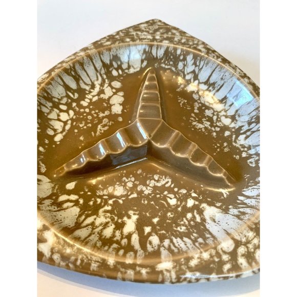 Mid century modern atomic Eames Era drip glaze ashtray MCM Decor spaceship retro - Picture 7 of 11